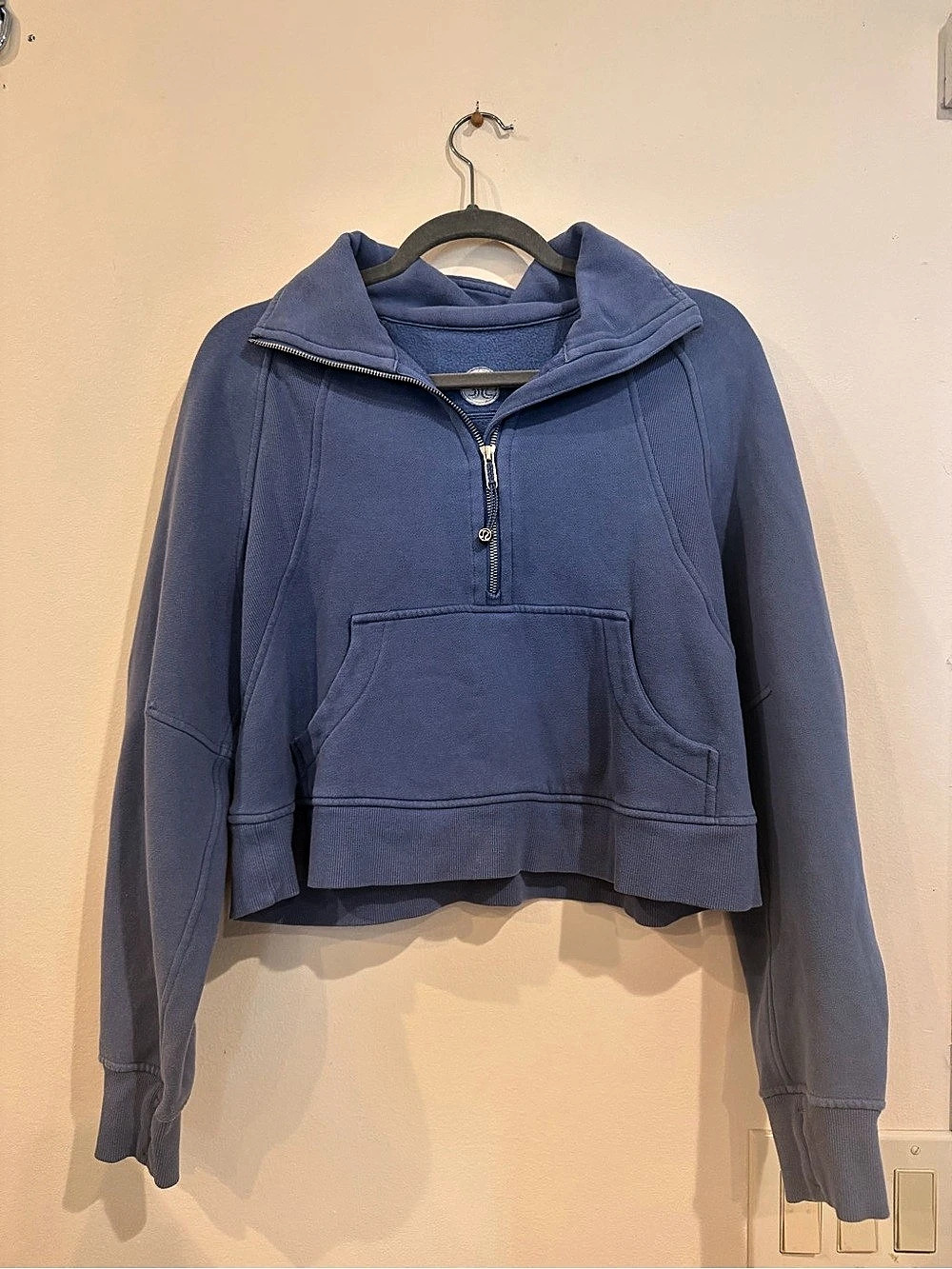 Lululemon Scuba Oversized Funnel-Neck Half-Zip Blue Hoodie